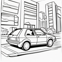 Ausmalbild Auto 13