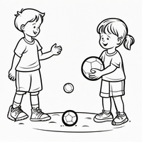 Ausmalbild Ballspiel 2