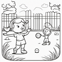 Ausmalbild Ballspiel 4