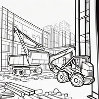 Ausmalbild Baustelle 1