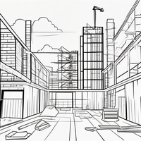 Ausmalbild Baustelle 2