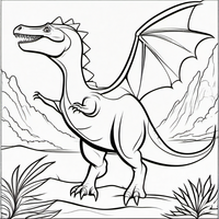 Ausmalbild Dinosaurier 5