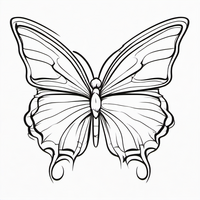 Ausmalbild Schmetterling 10