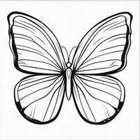 Ausmalbild Schmetterling 11