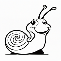 Ausmalbild Schnecke 2