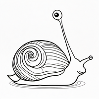 Ausmalbild Schnecke 3