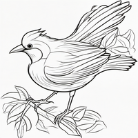 Ausmalbild Vögel 2